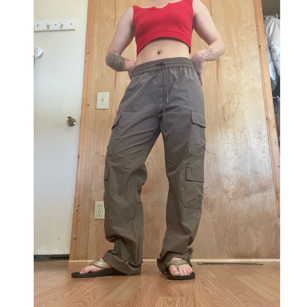 PacSun Olive Green Cargo Pants - Relaxed Fit